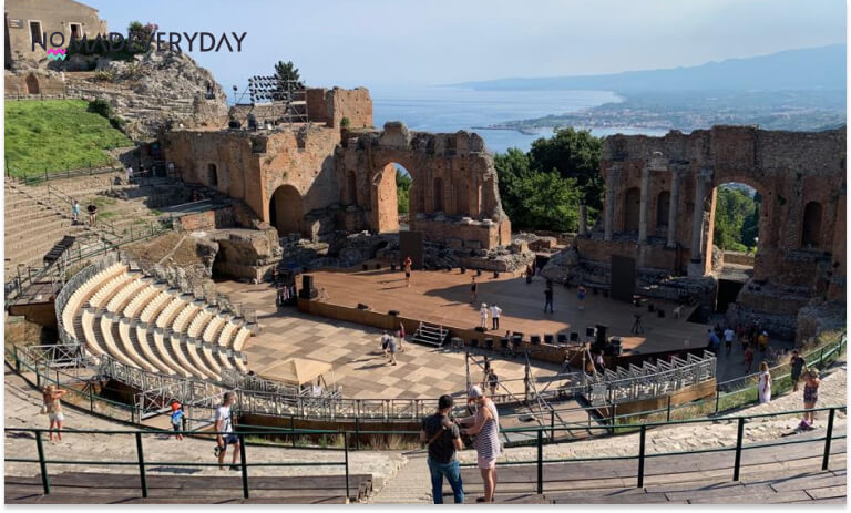 The Greek theater of Taormina