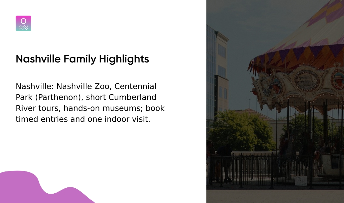 What can families do in Nashville with kids